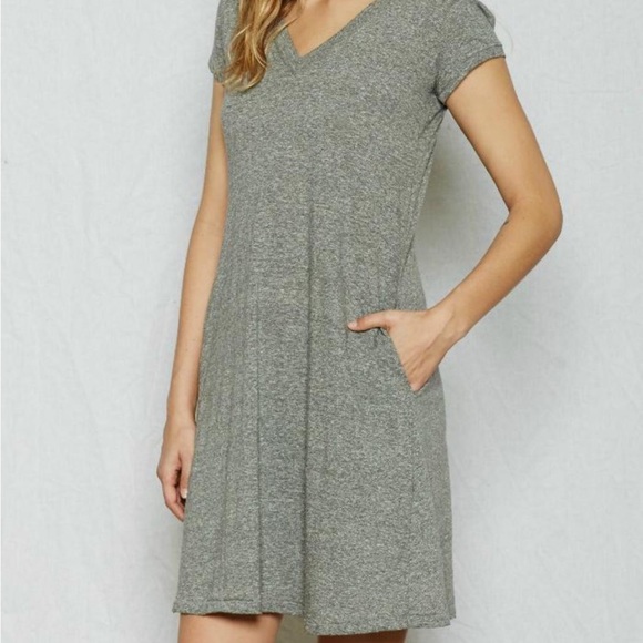 CURRENT ELLIOT V-Neck Trapeze Dress 🤩 NWT 🎉, 2 - Picture 5 of 7